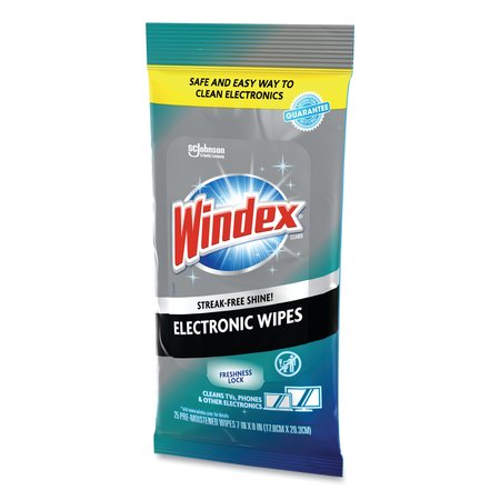Windex Towels & Wipes, White, Wipe, 25 Wipes, Neutral, 12 PK 319248